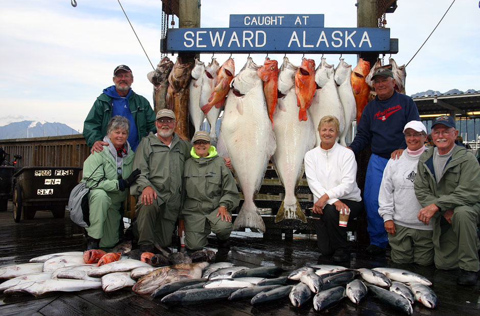 Alaska Halibut Salmon Rockfish Combo
